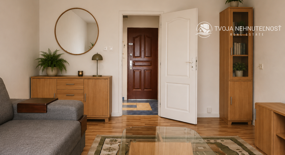 Kúpou voľný 3 izbový byt Sekčov Martina Benku, 59 m2, zariadený, s balkónom