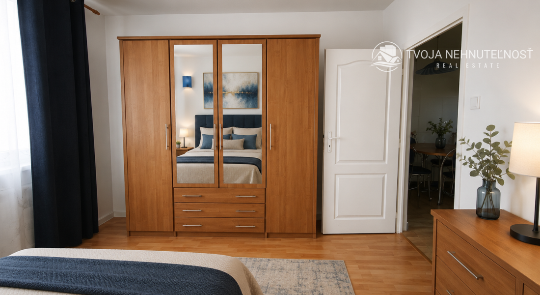 Kúpou voľný 3 izbový byt Sekčov Martina Benku, 59 m2, zariadený, s balkónom