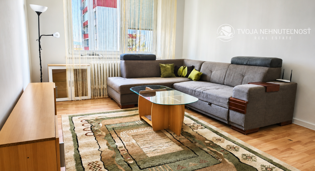 Kúpou voľný 3 izbový byt Sekčov Martina Benku, 59 m2, zariadený, s balkónom