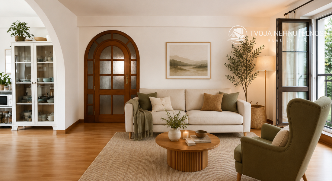 Komfortný veľký 2 izbový byt s garážou, loggia 16 m2, krb, Veselá ulica Prešov