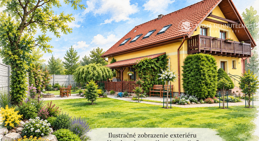 PRIESTRANNÝ 5-IZBOVÝ RODINNÝ DOM | 200 m² | TERASA, 2 BALKÓNY | TERIAKOVCE