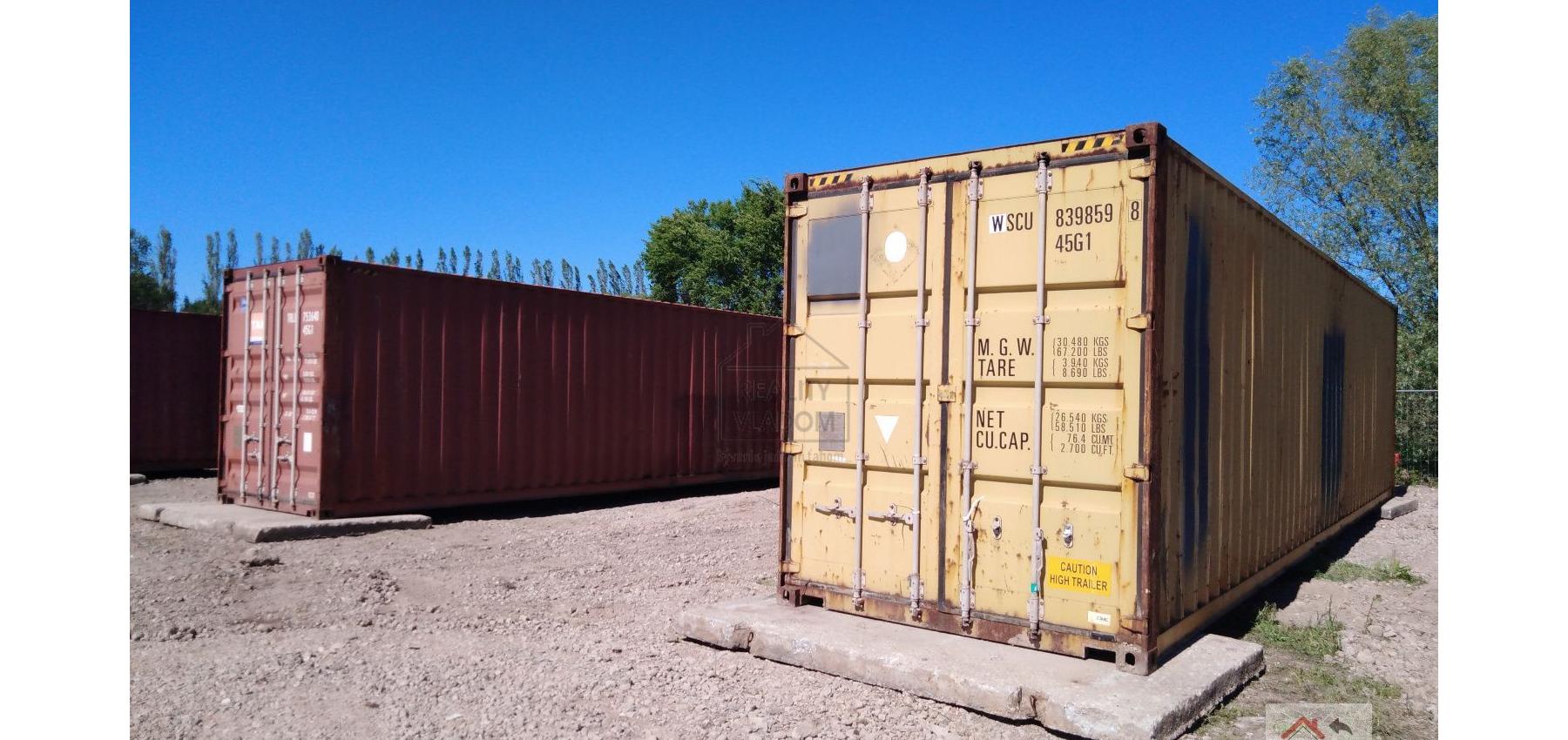 Lodný kontajner 40" HC, rozmer 12 x 2,5 x 2,7 m, ĽUBOTICE.