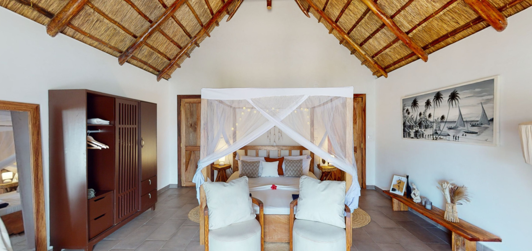 Zaria resort Zanzibar - dovolenkový prenájom bungalovu so záhradou pre dve osoby
