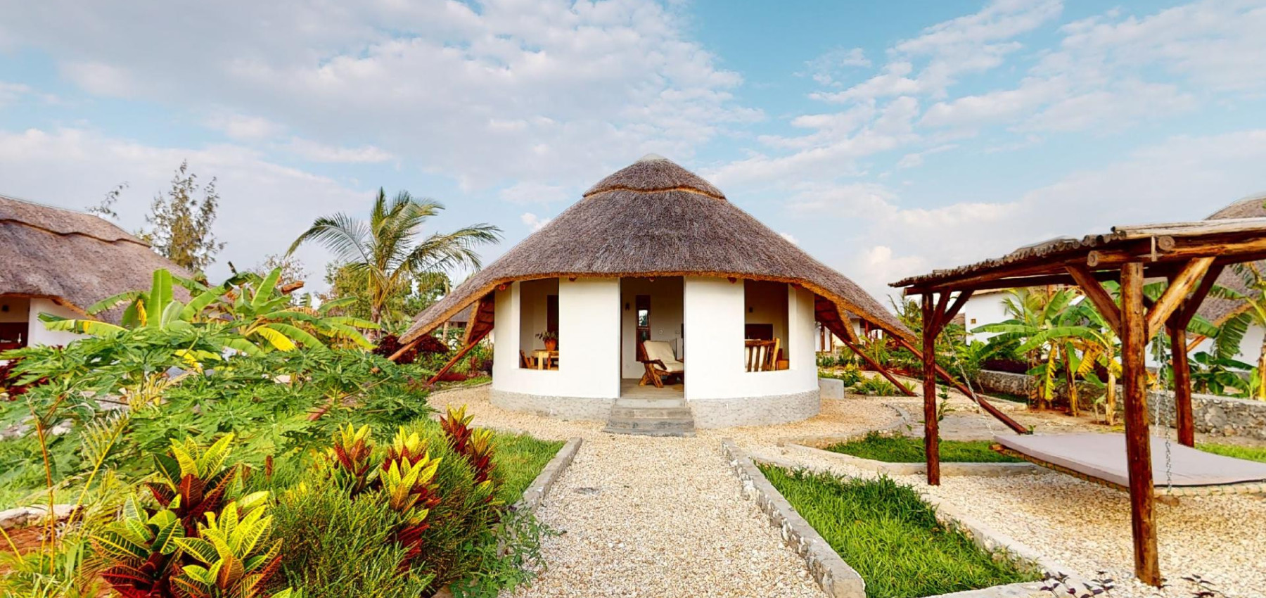 Zaria resort Zanzibar - dovolenkový prenájom bungalovu so záhradou pre pár D03