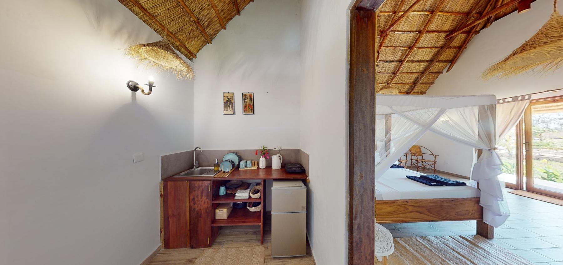 Zaria resort Zanzibar - dovolenkový prenájom bungalovu so záhradou pre romantický pár D05