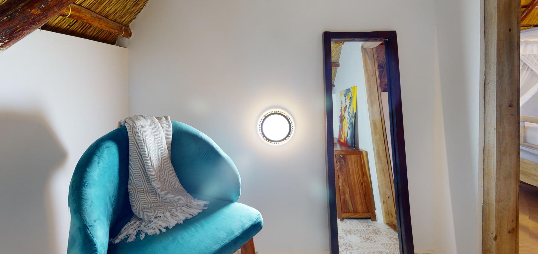 Zaria resort Zanzibar - luxusný poschodový dom, balkón s výhľadom na more a záhradou pre dve osoby D08