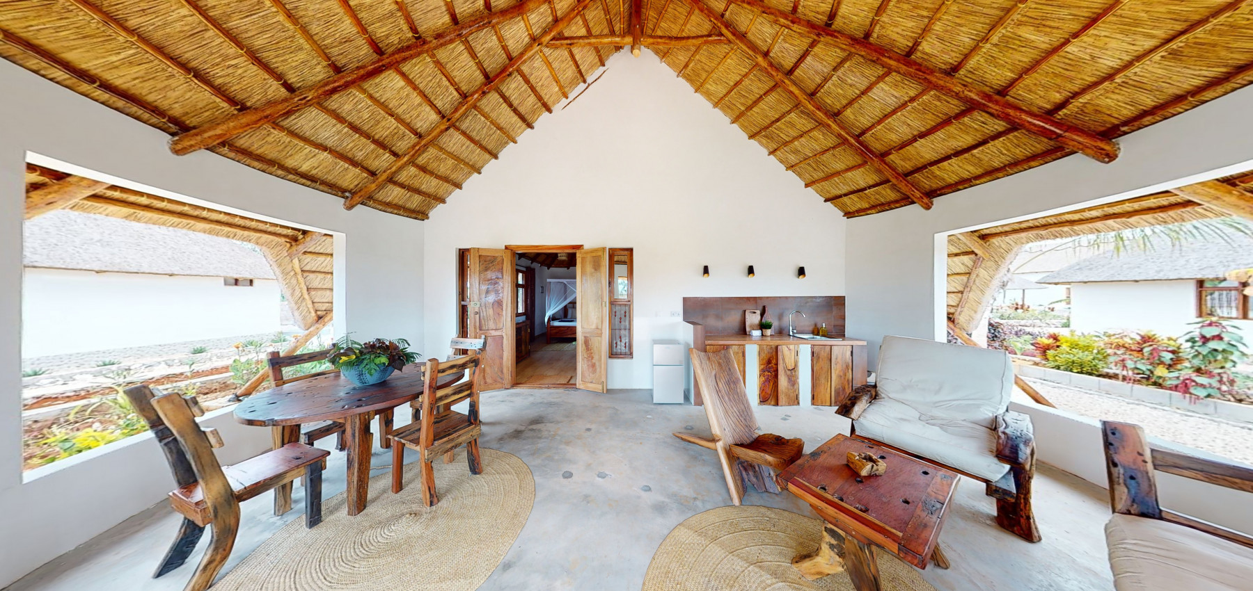 Zaria resort Zanzibar - dovolenkový prenájom bungalovu s dvomi spálňami a záhradou pre dva páry D10