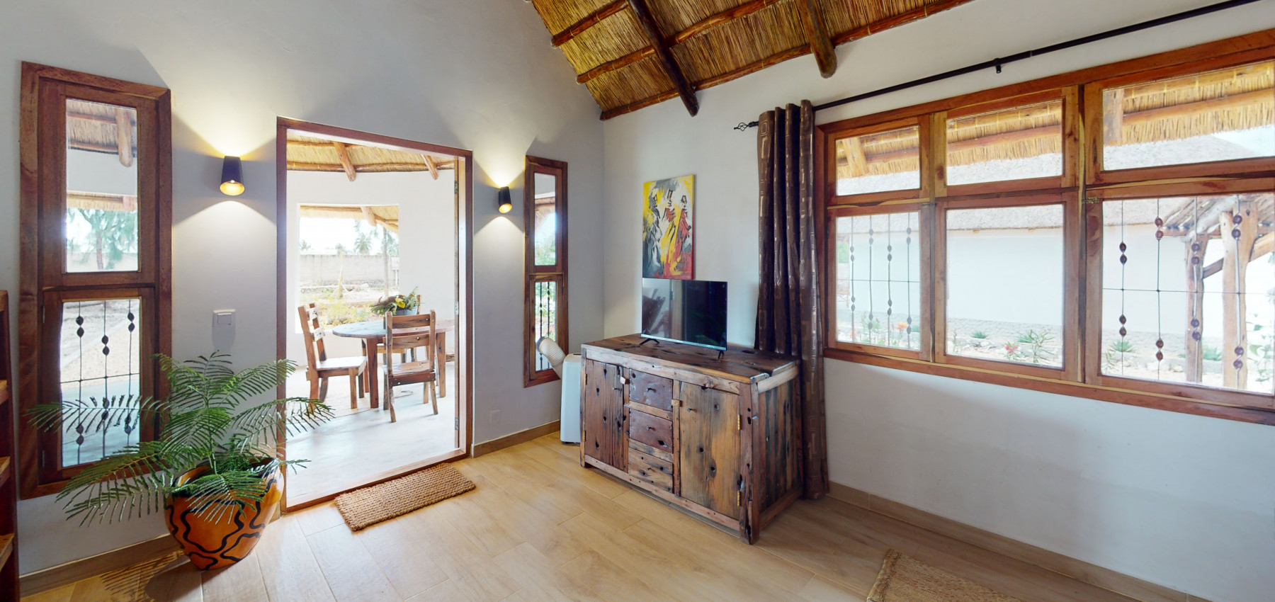 Zaria resort Zanzibar - dovolenkový prenájom bungalovu s dvomi spálňami a záhradou pre dva páry D10