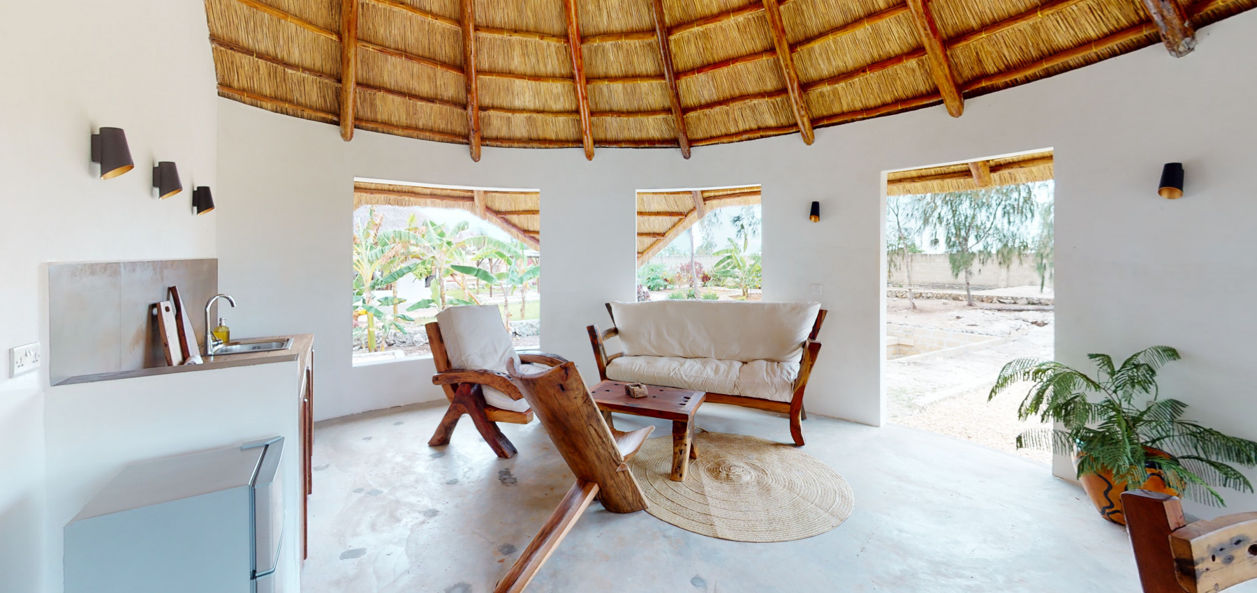 Zaria resort Zanzibar - dovolenkový prenájom bungalovu s dvomi spálňami a záhradou pre dva páry D10