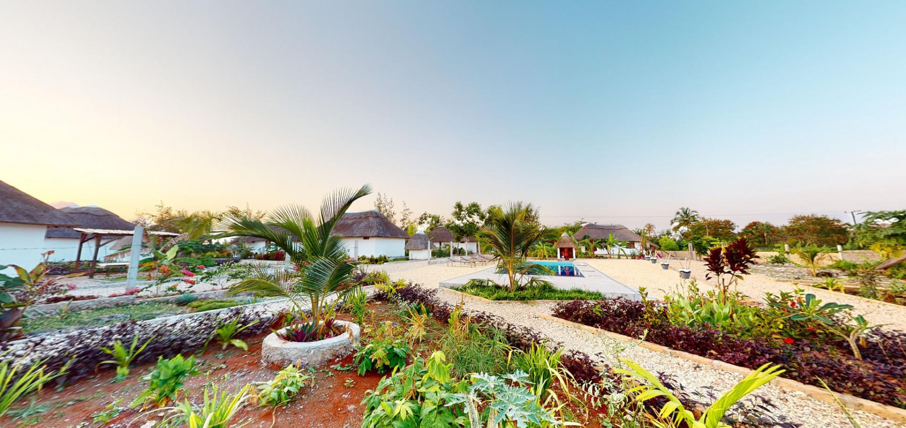 Zaria resort Zanzibar - dovolenkový prenájom bungalovu s dvomi spálňami a záhradou pre dva páry D10