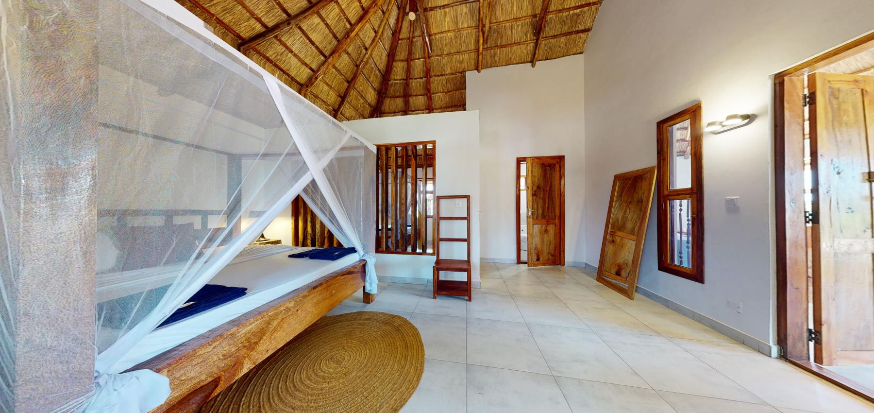 Zaria resort Zanzibar - dovolenkový prenájom bungalovu s dvomi spálňami a záhradou pre 2 páry D11