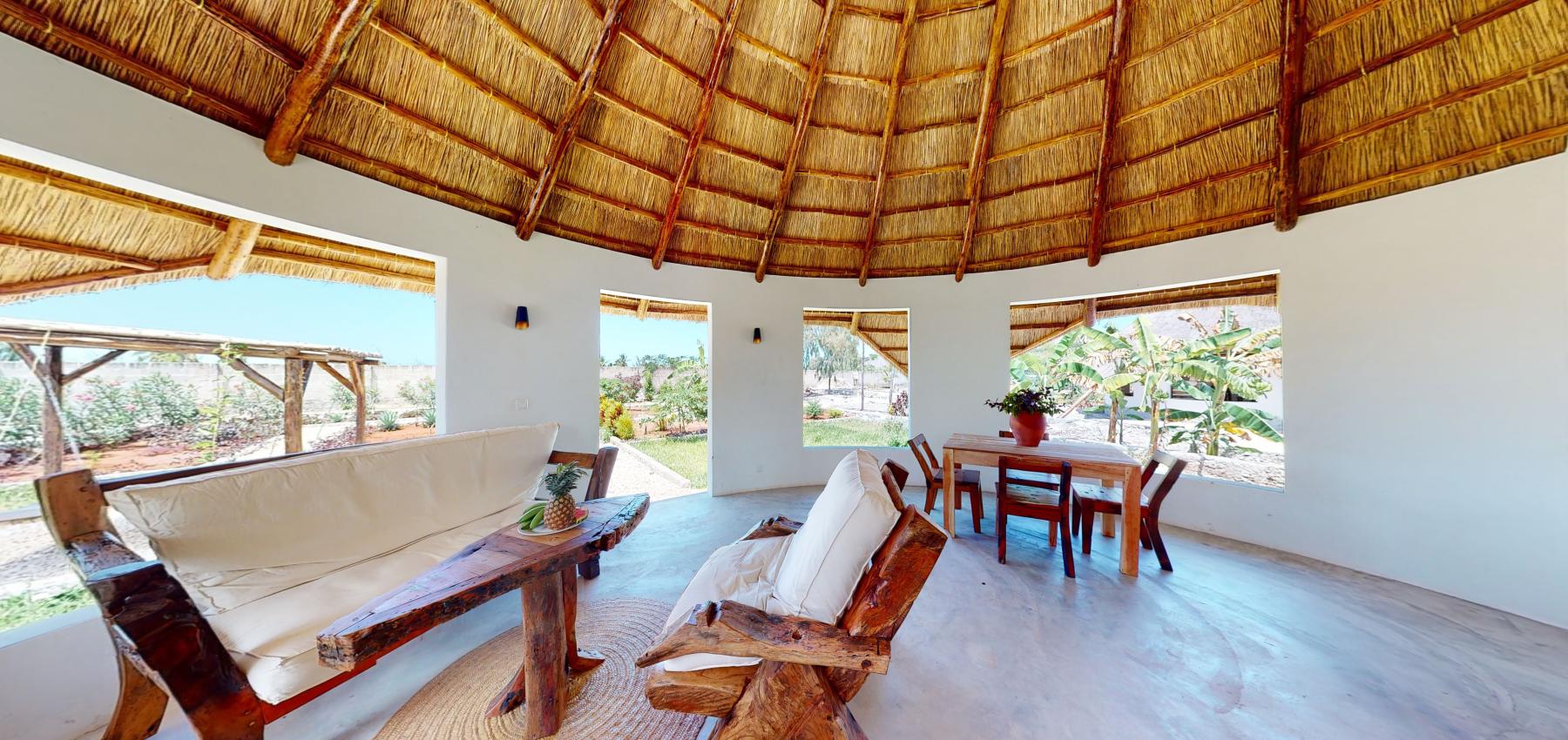 Zaria resort Zanzibar - dovolenkový prenájom bungalovu s dvomi spálňami a záhradou pre 2 páry D11