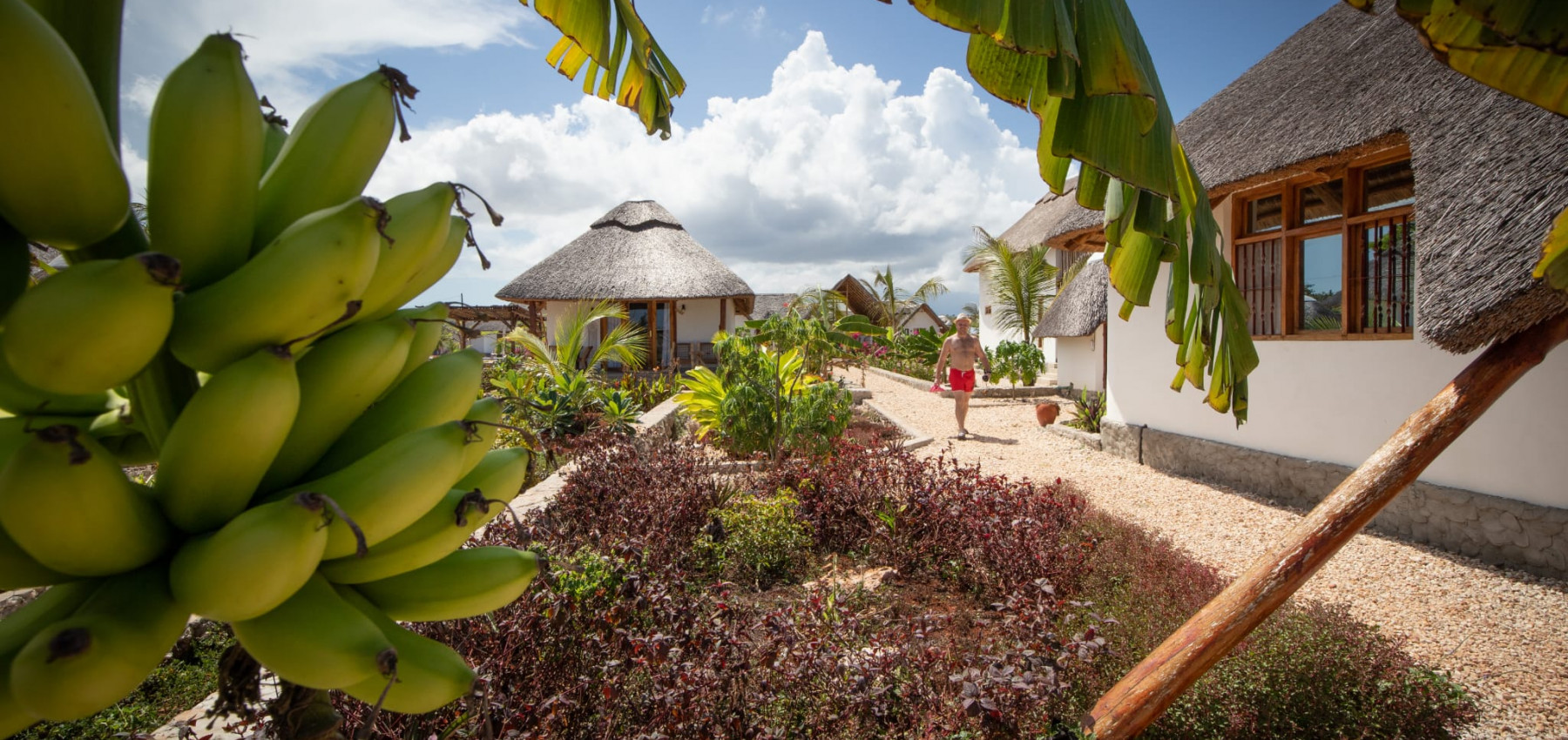 Zaria resort Zanzibar - luxusný poschodový dom, balkón s výhľadom na more a záhradou pre dve osoby D08