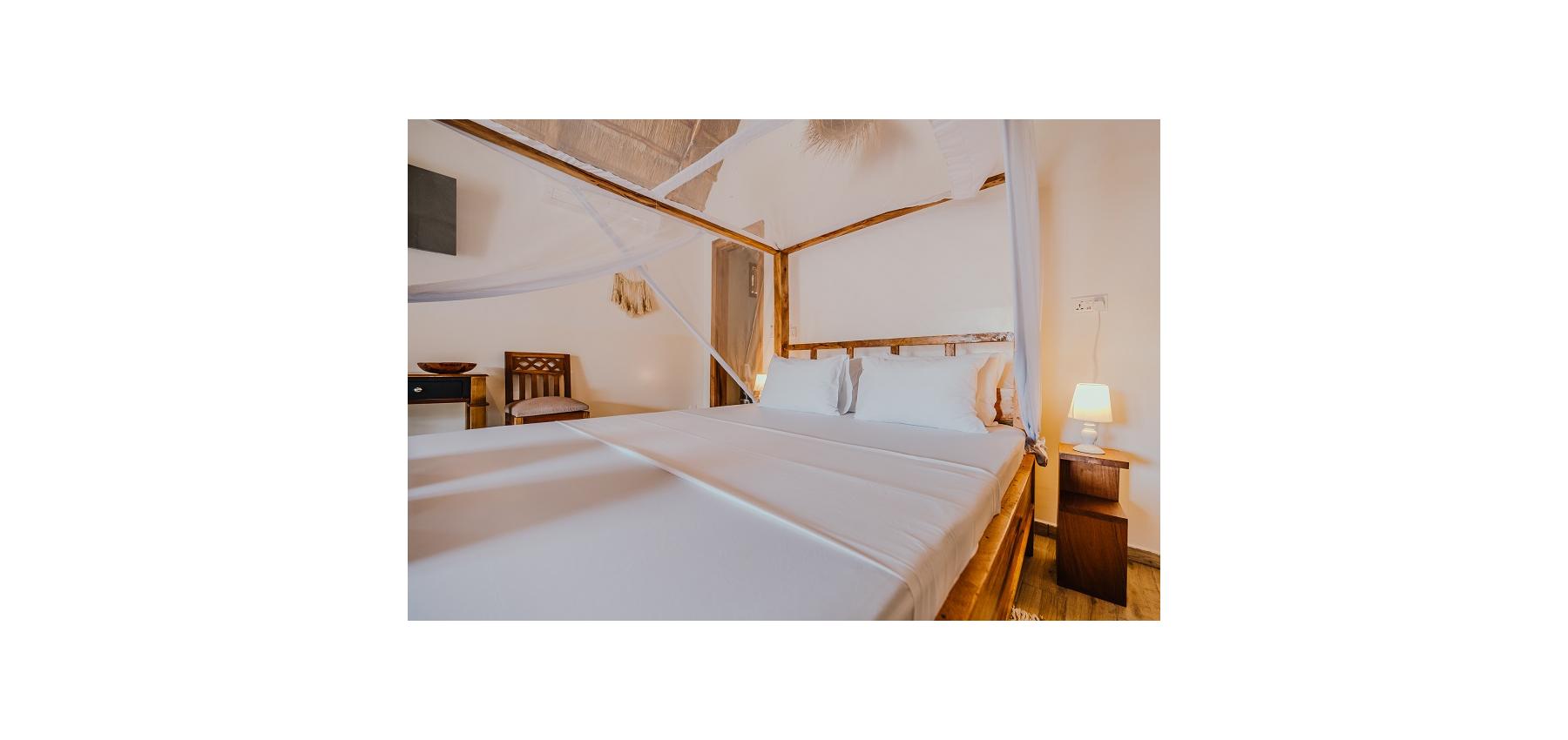 Zaria resort Zanzibar - dovolenkový prenájom bungalovu so záhradou pre 2-3 osoby D16