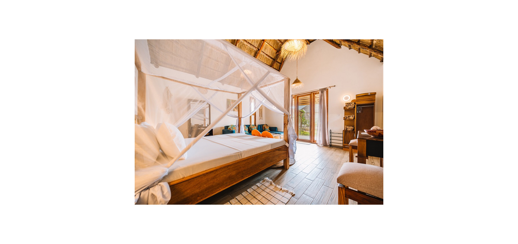 Zaria resort Zanzibar - dovolenkový prenájom bungalovu so záhradou pre 2-3 osoby D16