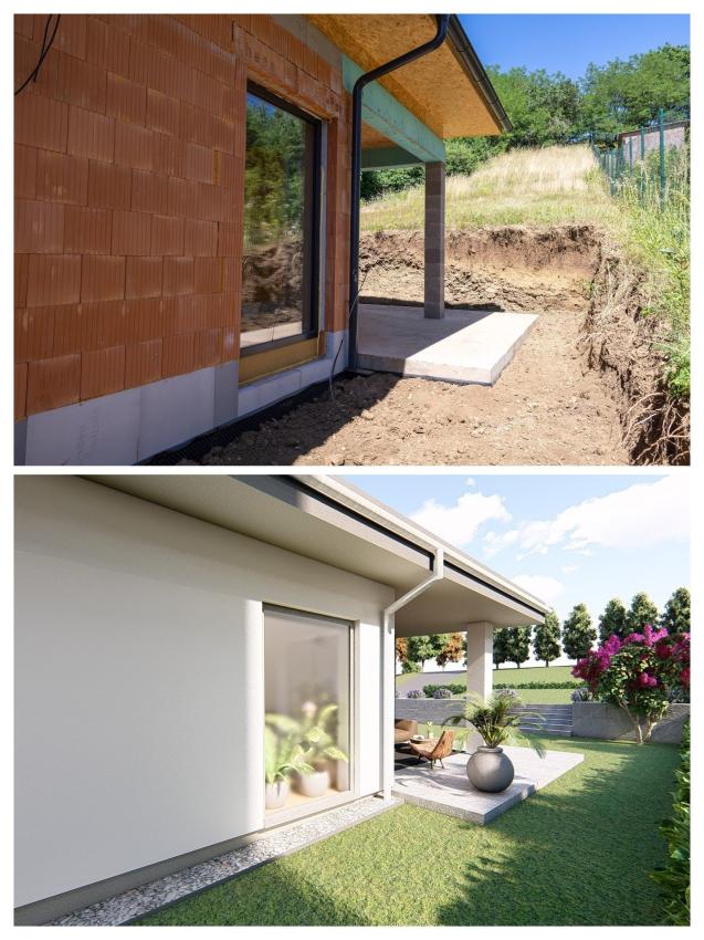 4 izbový rodinný dom obklopený zeleňou, iba s 1 susedom a nádherným výhľadom