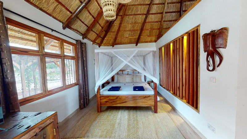Zaria resort Zanzibar - dovolenkový prenájom bungalovu s dvomi spálňami a záhradou pre dva páry D10