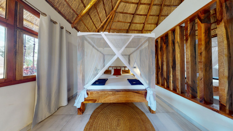 Zaria resort Zanzibar - dovolenkový prenájom bungalovu s dvomi spálňami a záhradou pre 2 páry D11